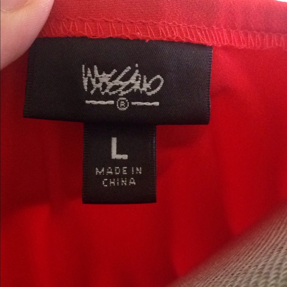 Red belted long sleeved dress - Picture 5 of 5